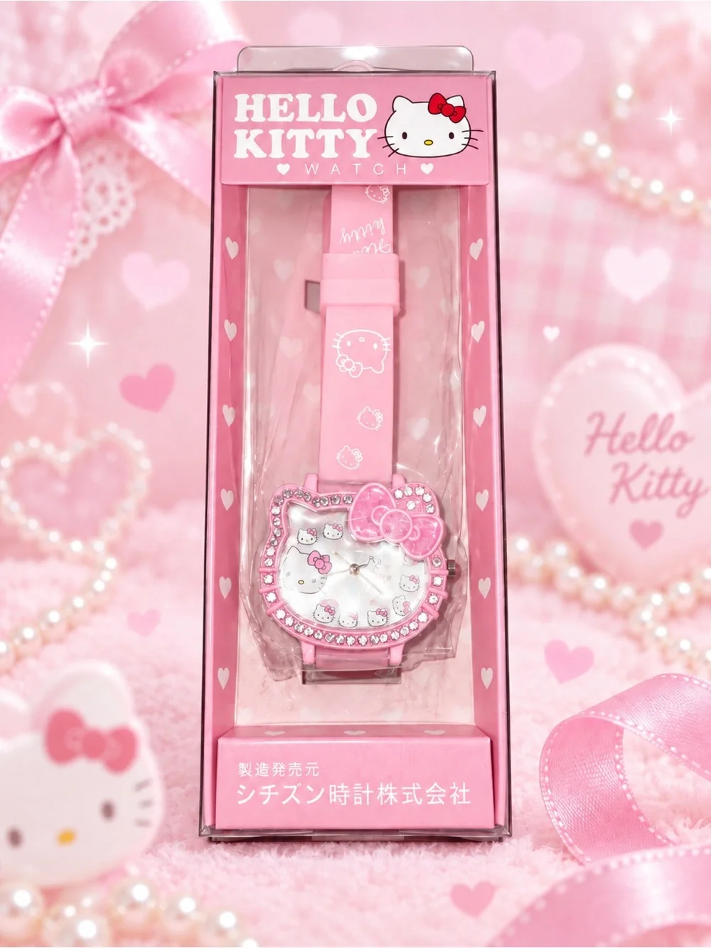 Hello Kitty Rhinestone Watches NIB | Choose Pink, Blush, White or Black